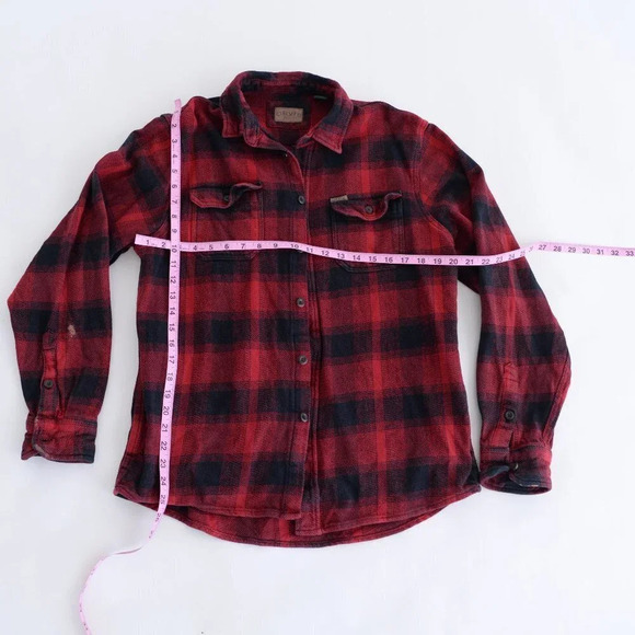 Orvis Red Black Checker Button Up Shirt -  Medium - Picture 4 of 15